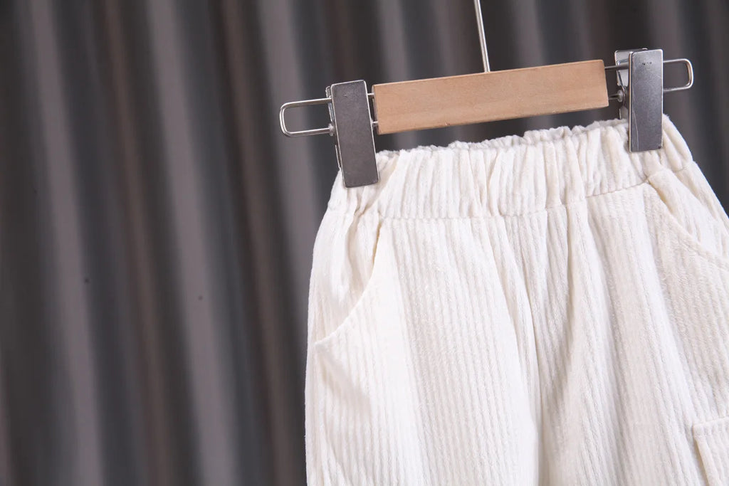 Conjunto de ropa para bebés y niñas pequeñas, primavera, otoño, pana, dibujos animados, conjuntos de ropa para niños, chaquetas con capucha y pantalones, traje para niños de 0 a 5 años