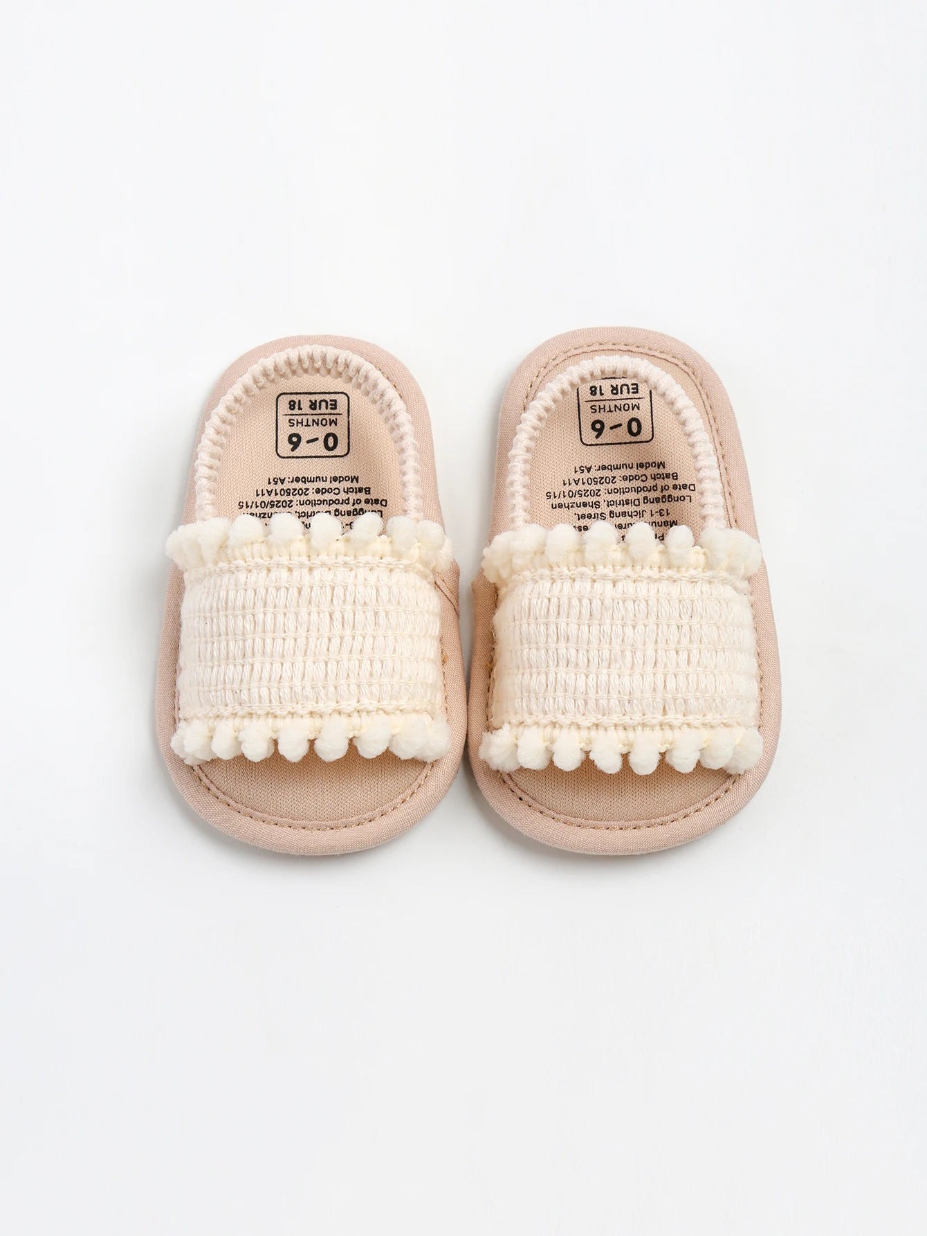 Baby girl sandals, summer shoes, outdoor first step for toddlers to learn to walk summer shoes for babies aged 0-18 months