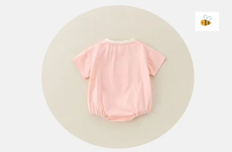 Ropa de verano para bebés, 100 % algodón, ropa fina de manga corta para el verano, ropa para gatear, ropa para niños