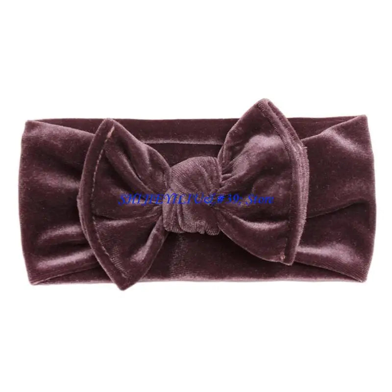 E21F Baby Headband Bows For Baby Girl Headbands Elastic Nylon Newborn Hair Turban