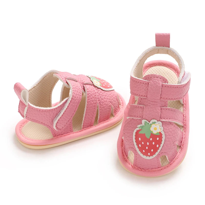 Summer sandals for baby boys and girls, breathable baby summer sandals, first walking shoes for newborns at 18 months old