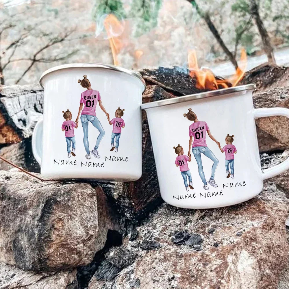 Mother Two Daughters Customize Mug Cup for Coffee Mugs  Print Your Own Name on the Mug Dropshipping Cupshe Cups Tea