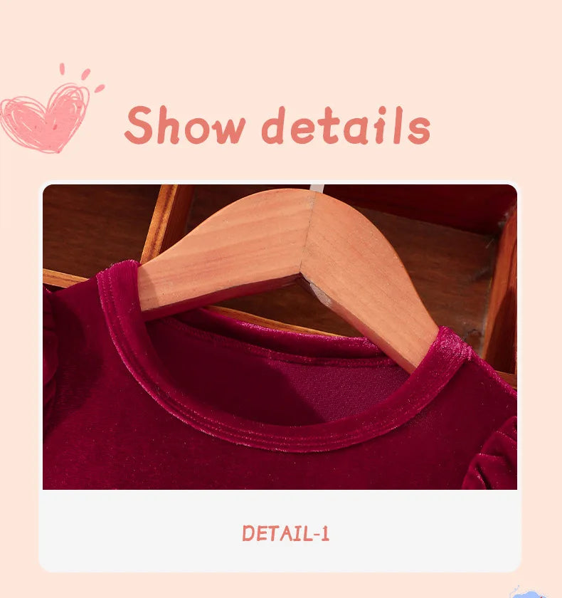 Prowow Baby Velvet Dresses New Year Long Sleeve Front Bow Purple Dress For Newborns Toddler Girls Christmas Costume 2026