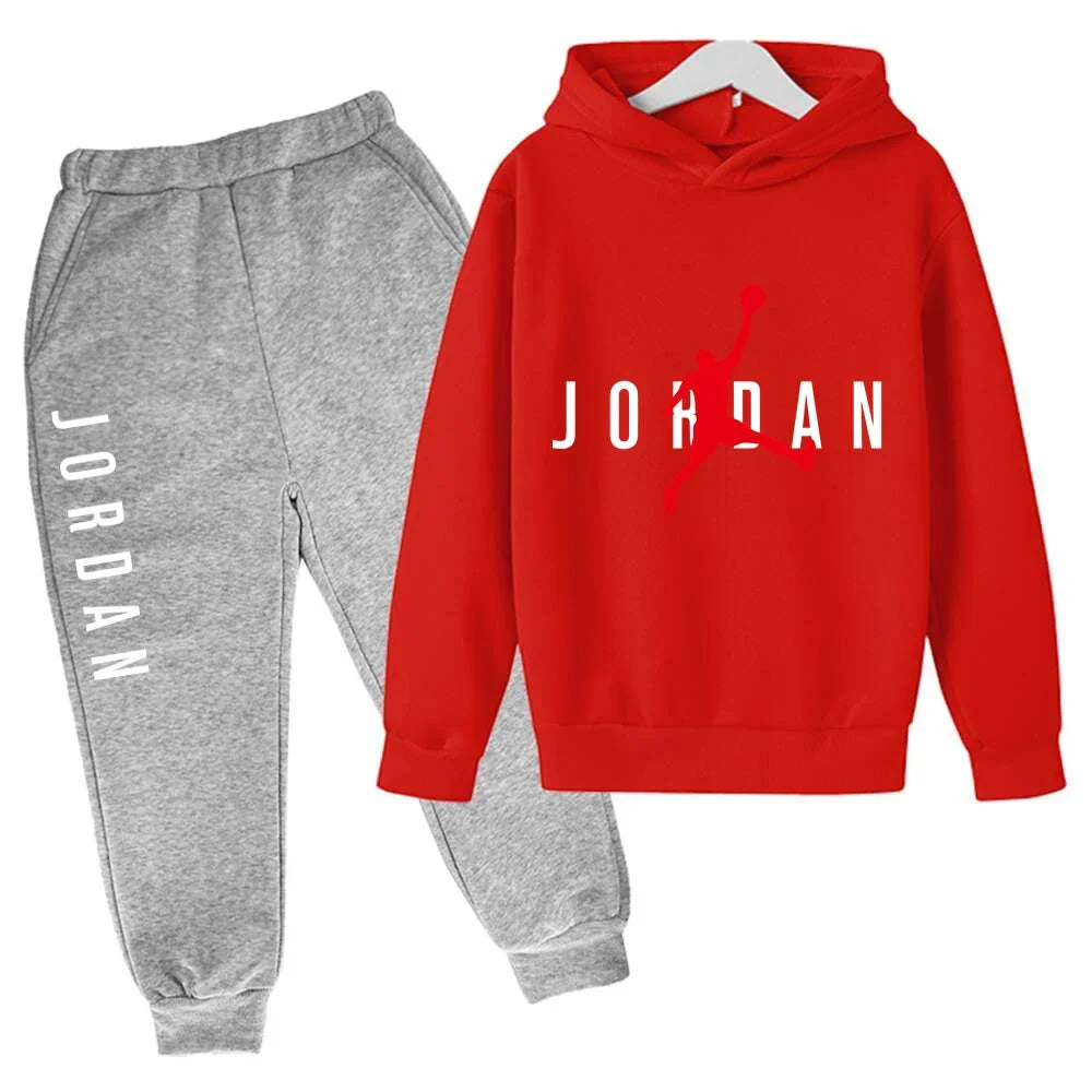New Children's and Boys' Clothing Autumn Baby Girls' Clothing Children's Brand Hoodie 2 Pieces/Set Casual Sportswear