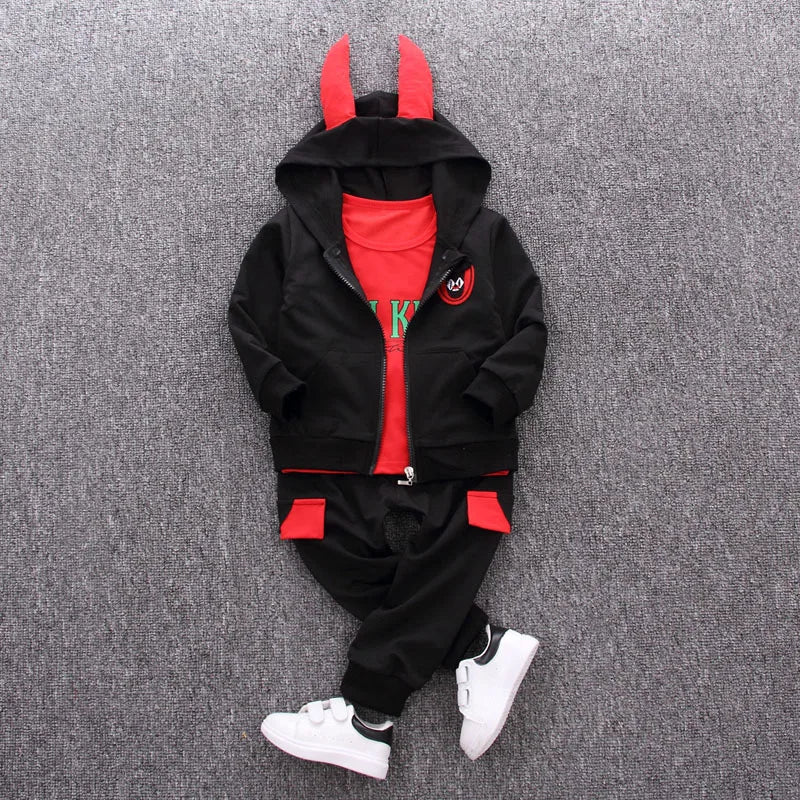 Toddler Baby Boys girl Clothes Set spring autumn corduroy Cartoon Clothing Sets Boys Hoodies Jacket And Pants Kids Suit 0-5Y