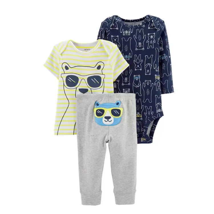 2025 Baby Mädchen Kleidung Herbst Frühling Neugeborenen Outfit Baumwoll-Body Oberteil und Hose Set Kinder Kleinkind Kleidung 6-24M