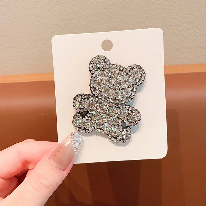 1PC New Princess Little Bear Girls Lovely Hairpins Children Headwear Hairgrip BB Hair Clips Barrettes Hair Accessories