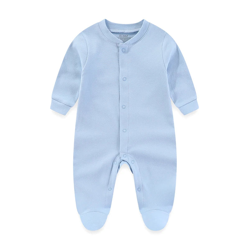 7 Packs Unisex Newborn Baby Girl Clothes Colors Solid Rompers+Burp Cloth+Bib+Hats+Gloves 100%cotton Soft Baby Clothing Sets