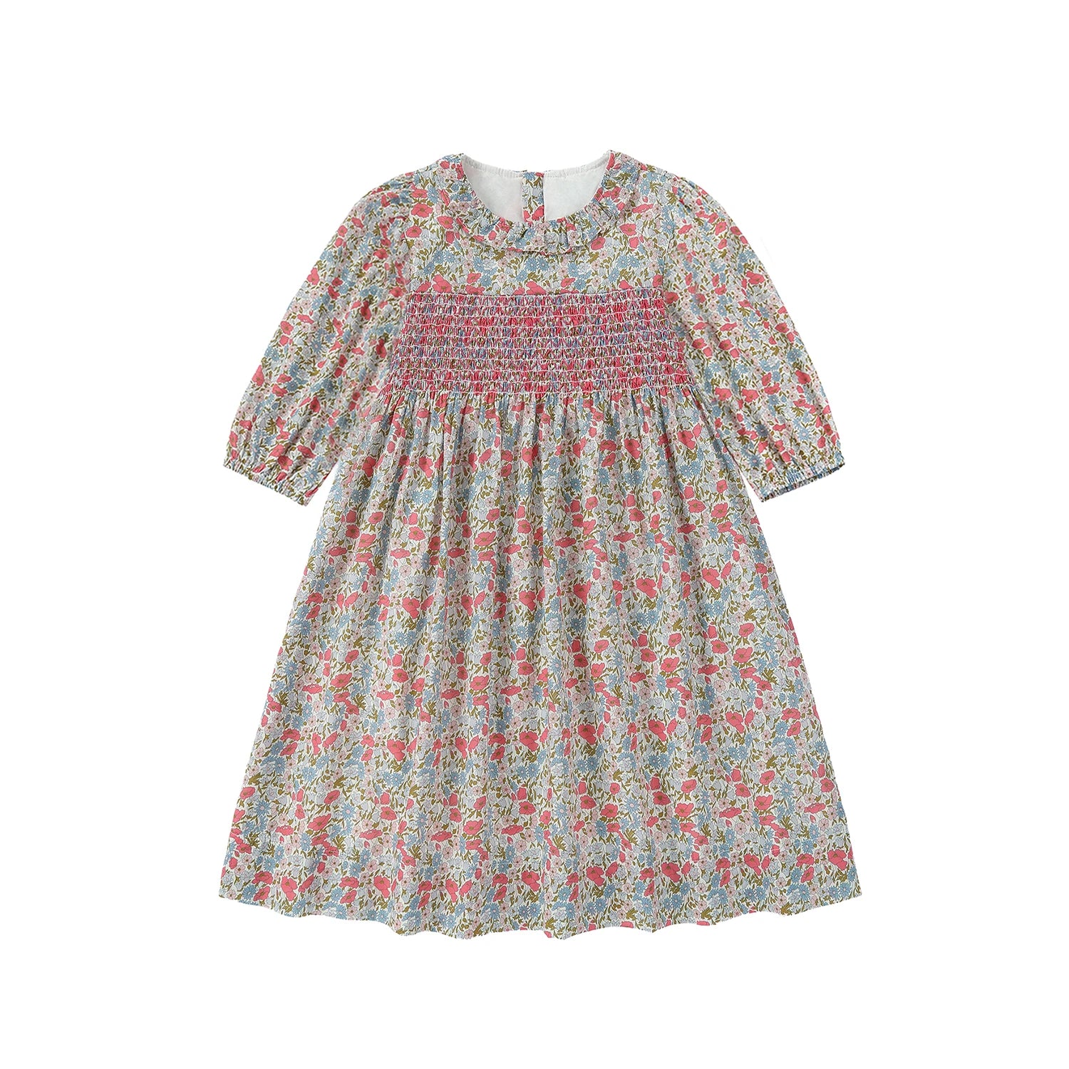 AP Chelsea Bloom Collection  SS26 Floral Smocking Dress Baby Girls Overalls Set Brothers Sisters Family Matching Embroidery Knit