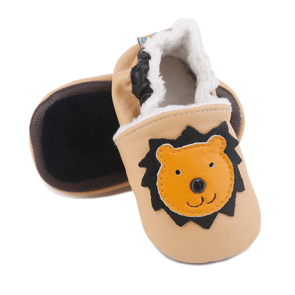 Genuine Leather Baby Shoes 0-24M Newborn Non-Slip Cartoon Toddlers Soft Sole Casual Prewalker Infant Classic First Walker