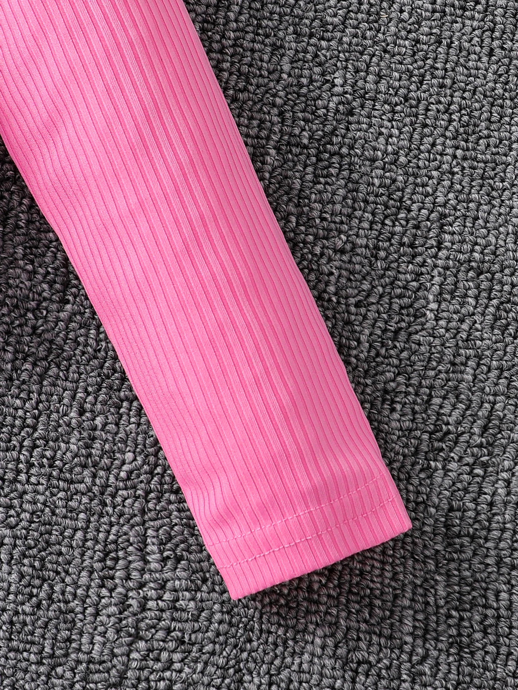 Kinderkleidung Mädchen Herbstmode Freizeit Rosa Blumiges Kleid Set 2-teilig - Rosa Rundhals-Weste + Rosa Blumenrock