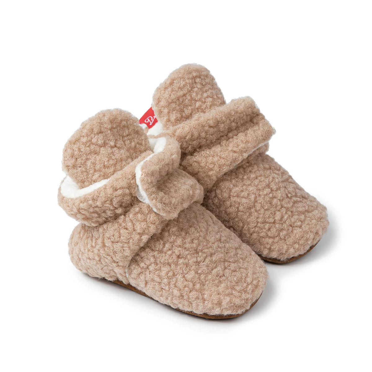 Meckior Botines de forro polar para bebé, zapatillas para bebé, niña y niño, antideslizantes, suela blanda, calcetines para bebé, primeros andadores de recién nacido, zapatos cálidos para cuna