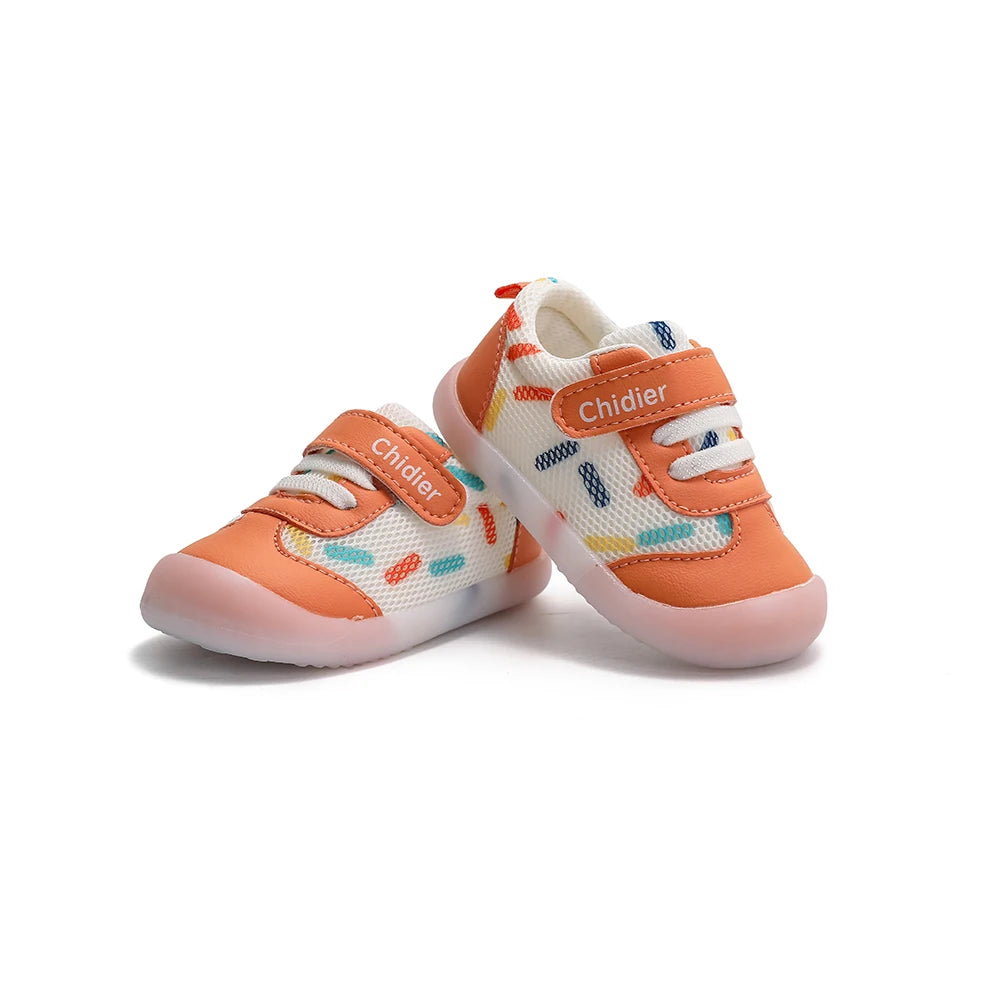 Baby Jungen Mädchen Atmungsaktive Mesh Kleinkindschuhe 1-2 Jahre Rutschfeste Weichsohlen-Sneaker