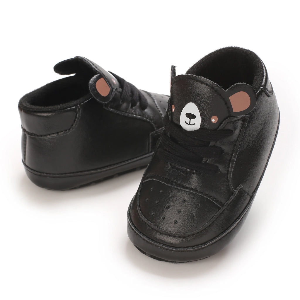 Süße Cartoon-Babyschuhe für Frühling und Herbst 0-18M Neugeborene Jungen und Mädchen rutschfeste Lauflernschuhe weiche Sohlen Sportschuhe