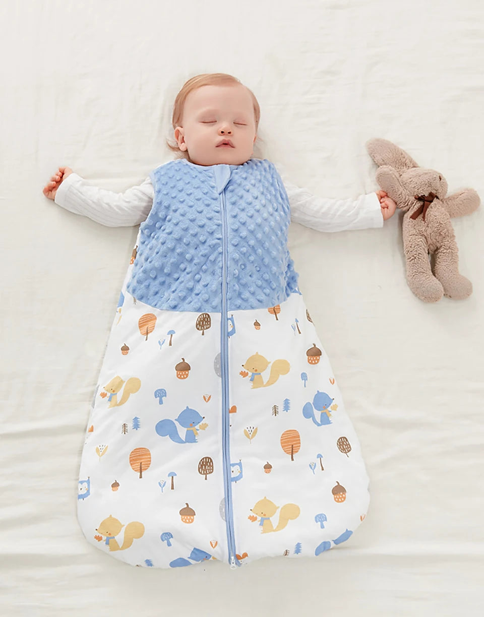 Saco de dormir para bebé de 3 a 24 meses, manta tipo saco de dormir de otoño, 1.5 Tog, tacto suave, estampado de estrellas de mar y conchas, estilo chaleco