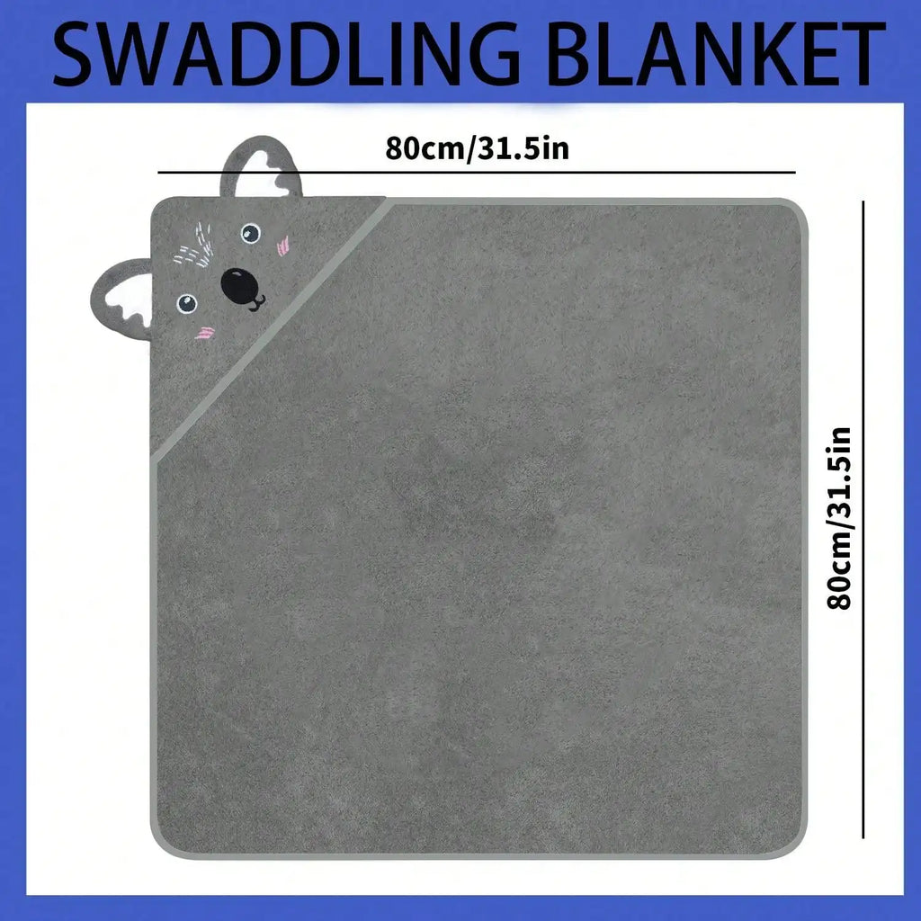 Cartoon Baby Bath Towel Infant Soft Bathrobe Hooded Swaddle Towel Blanket Kids Warm Sleeping Swaddle Wrap for Newborn Boys Girls