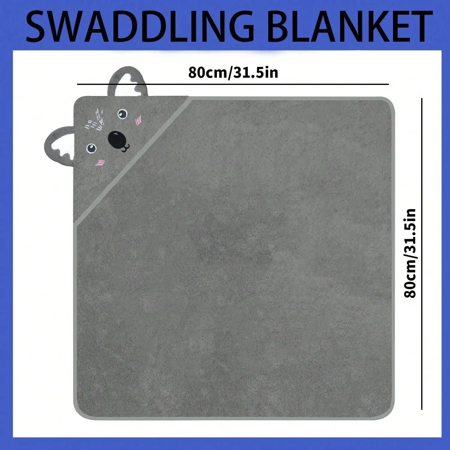 Cartoon Baby Bath Towel Infant Soft Bathrobe Hooded Swaddle Towel Blanket Kids Warm Sleeping Swaddle Wrap for Newborn Boys Girls