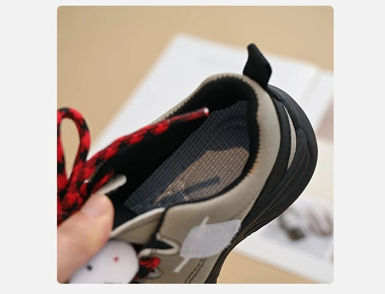 Baby Girls Boys Genuine Leather Sneakers Autumn Kids Casual Shoes Non-slip Soft Sole Infant Toddler Shoes Children Hiking Shoes