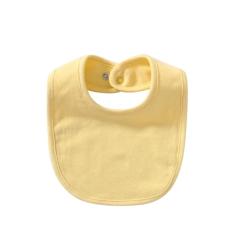 Baby Bibs Saliva Towel Stuff for Babies Solid Color Cotton Bib Boys Girls Burp Cloths Newborn Care Necessity Accessories Soft