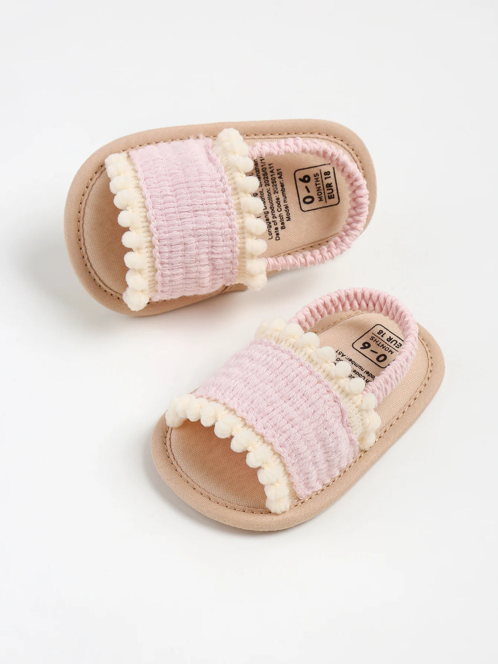 Baby girl sandals, summer shoes, outdoor first step for toddlers to learn to walk summer shoes for babies aged 0-18 months