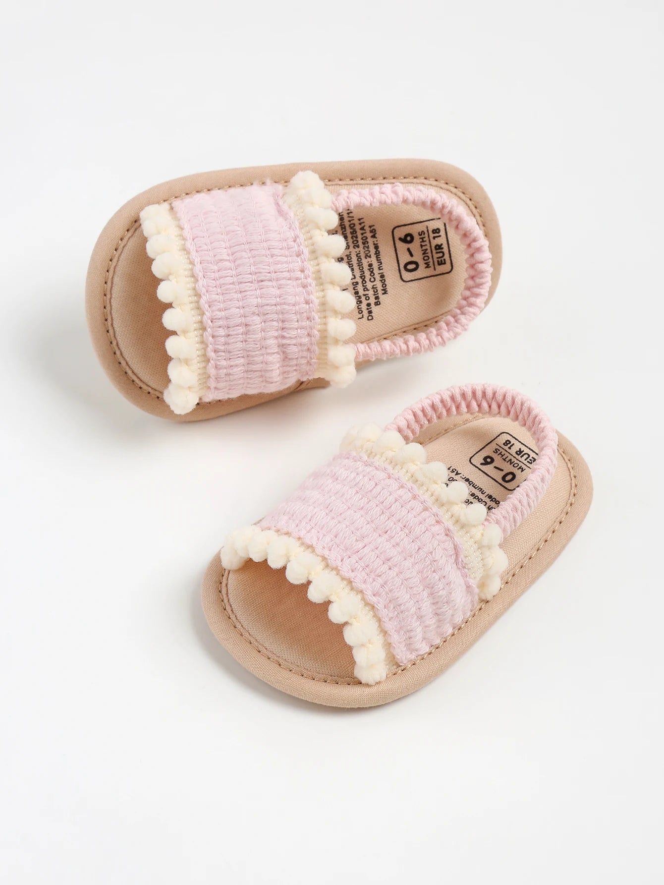 Baby girl sandals, summer shoes, outdoor first step for toddlers to learn to walk summer shoes for babies aged 0-18 months