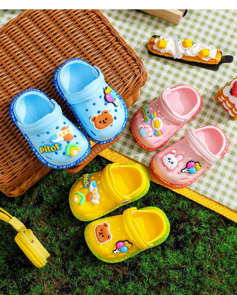 Summer Baby Shoes Sandals Cartoon Design Mules for Girls And Boys Infant Garden Shoes New Products for Children