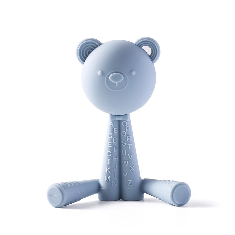 Silicone Teether Baby Toys NO BPA Baby Care Teether 0 12 Months Toys for Baby Cartoon Bear Teething Toys Things for Babies Gift