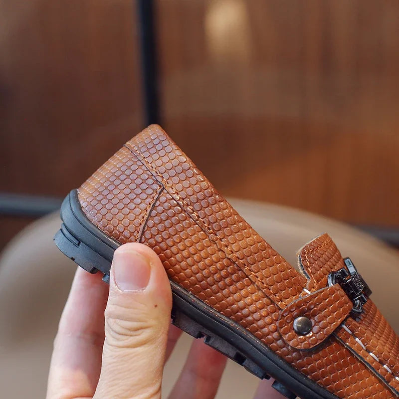 Leather Shoes Kids Loafers Casual for Boy Kid Shoe for Girl Soft Soled Shoes Leather Shoe for Kid Girls