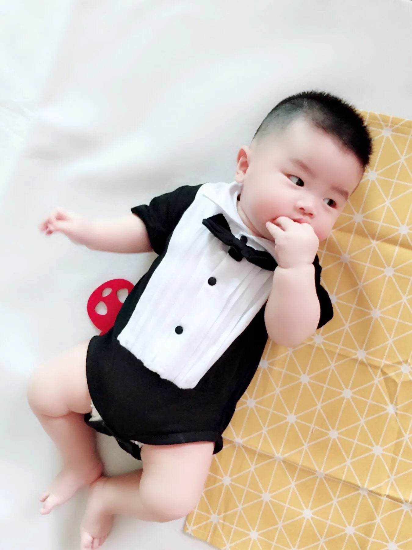 Mameluco de caballero para bebé niña o niño, con camisa, solapa, manga corta, conjunto para recién nacido, mono para bebé o infante