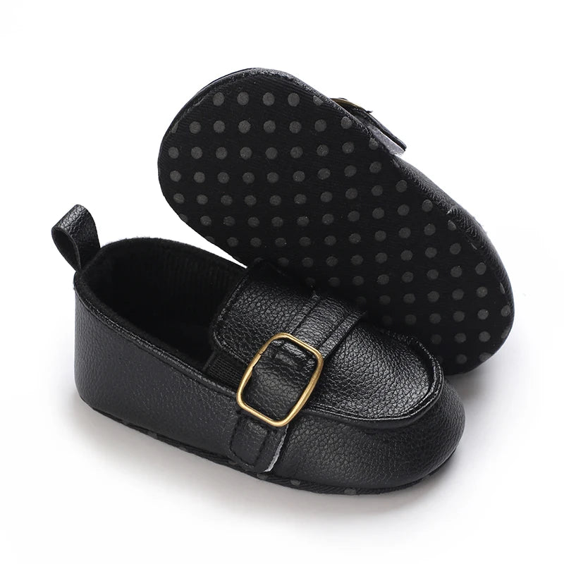 Spring and Autumn British Style Loafers For Babies Aged 0-12 Months Comfortable and Non Slip Walking Shoes