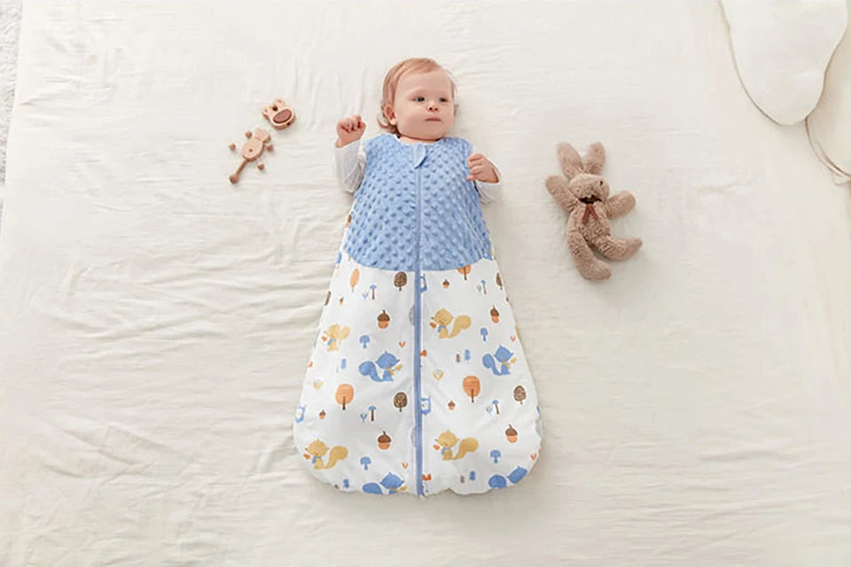 Saco de dormir para bebé de 3 a 24 meses, manta tipo saco de dormir de otoño, 1.5 Tog, tacto suave, estampado de estrellas de mar y conchas, estilo chaleco