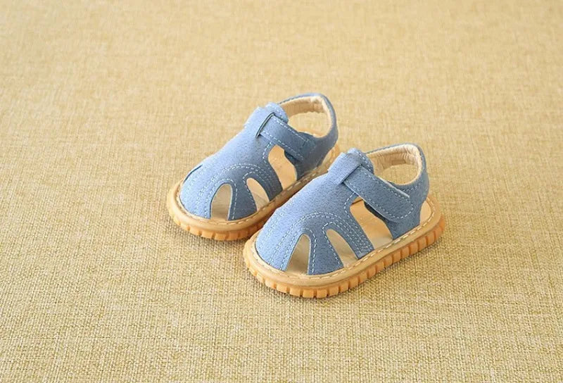 2025 Baby Sandals Toddler Boys First Walkers Newborn Girls First Shoes Indoor Soft Sole Infant Sandals Summer Beach Baby Shoes