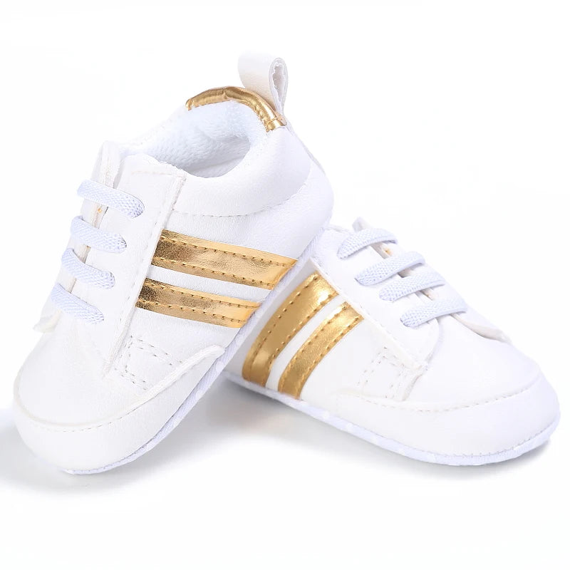 Male and Female Baby Sports Shoes 0-1 Year Old Soft Soled Fashionable Casual Walking Shoes For Spring/Summer Babies and Children