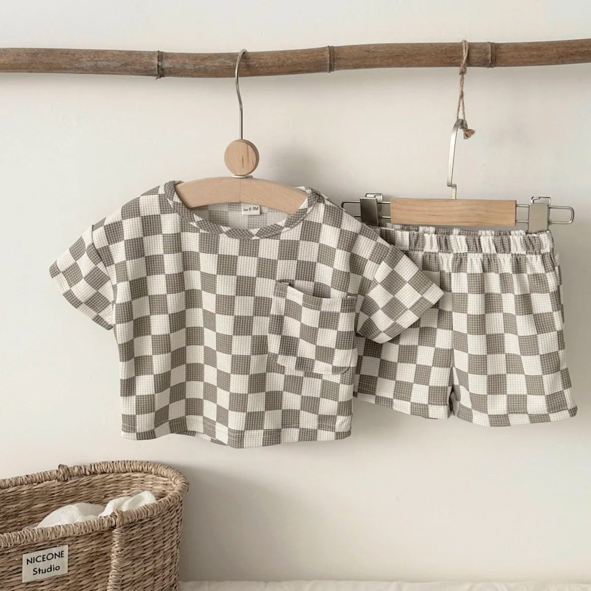 Summer Infant Baby Boys Gitter Kurzarm Rundhals-Oberteil und Shorts 2-teiliges Set, geeignet für Babys von 0-3 Jahren