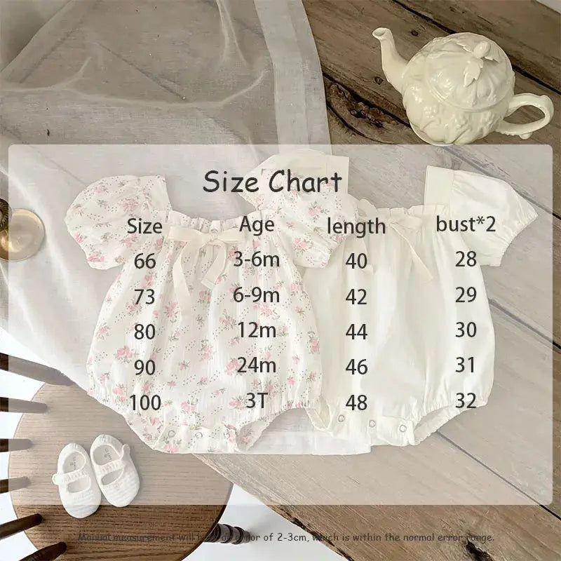 Baby Kleidung Sommer Neugeborenen Kleidung Blumen Strampler TGie Jumpsuits Kurzarm Sonnenschutzanzüge 0-2 Jahre Baby Strampler