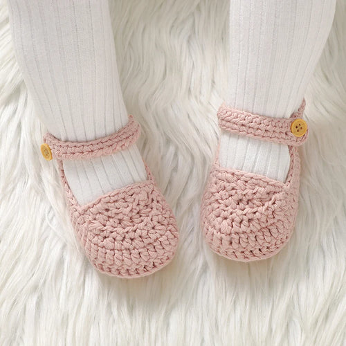 Baby Shoes 100%Cotton Knitted Newborn Boy Girl First Boots Fashion Solid Infant Footwear 0-18M Breathable Cute Shallow Seasonal