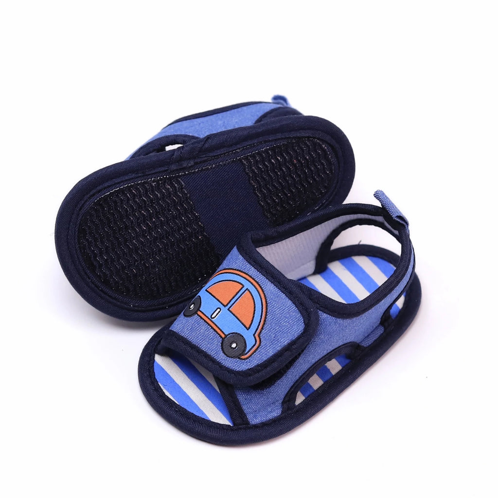 Baby toddler sandals, car soft-soled step shoes, breathable and non-slip, suitable for daily & vacation wear, spring and summer