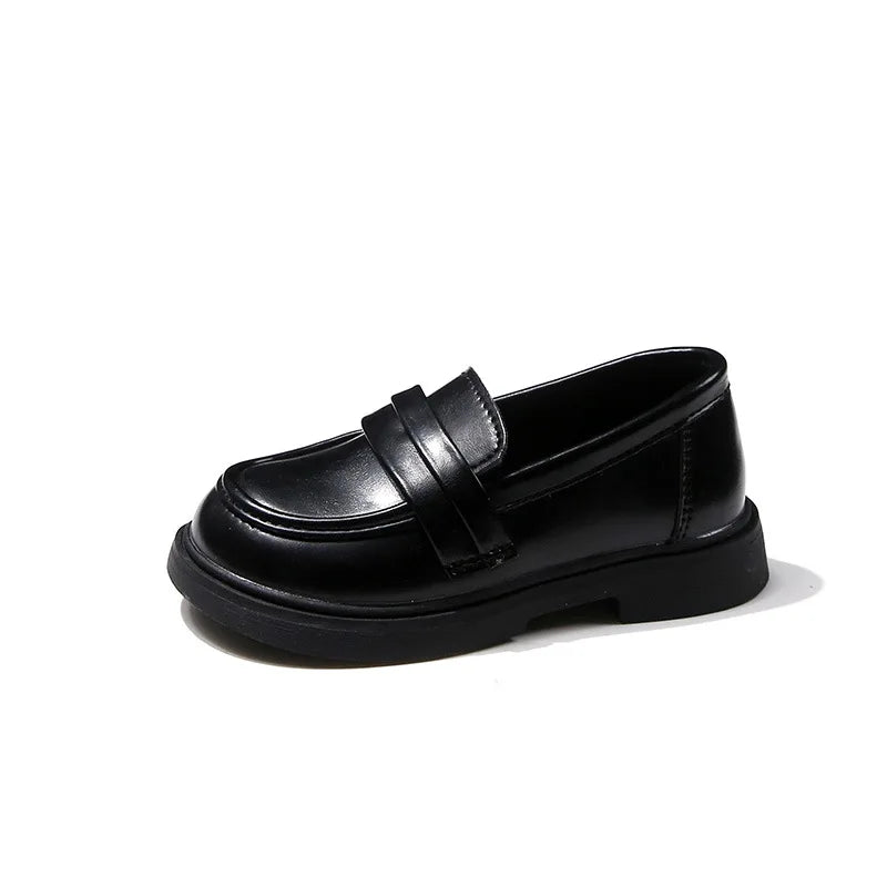 Children Leather Shoes for Boys Girls Kids Loafers Slip-on School Flats Casual Sneakers for Wedding Formal Occasions Party 23-35