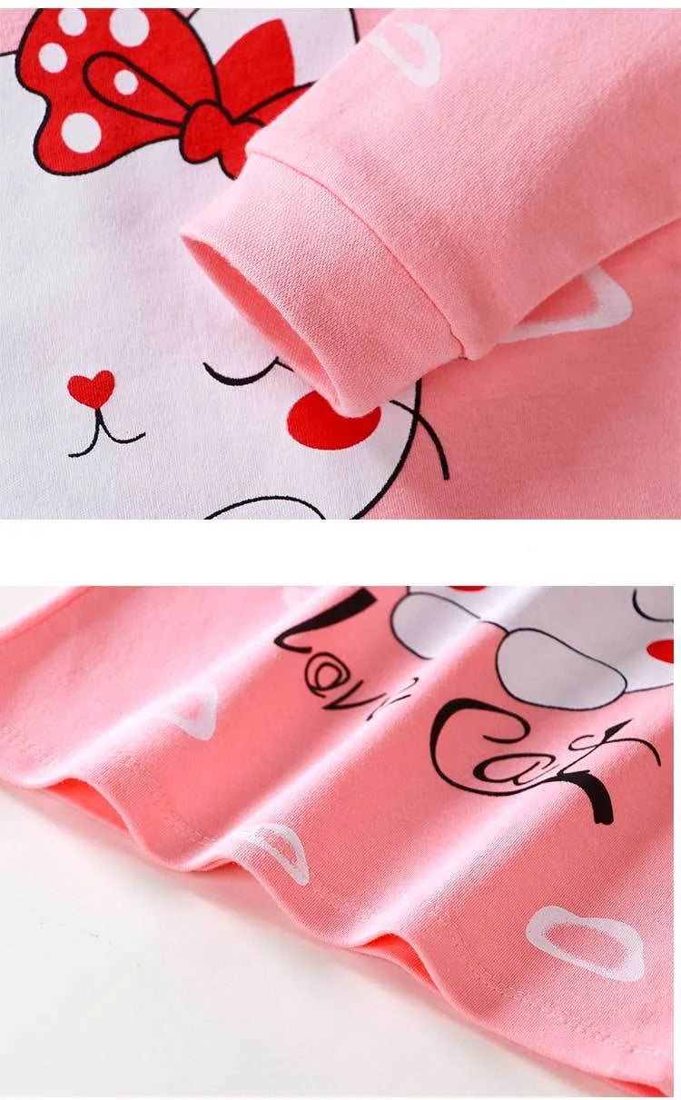 Babykleidung 0-5 Jahre, reine Baumwolle, langärmelig, für Jungen, Hauskleidung, reine Baumwolle, Mädchen-Baby-T-Shirt, lange Hose, Schlafanzug-Set