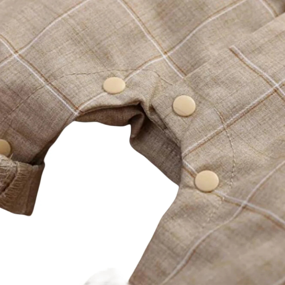 3-24M Festliches Jubiläumskleid Kleinkind Baumwoll-Partyanzug Baby Karo-Outfit Kleidung Neugeborener Jungen Weste Strampler Baby Geburtstag