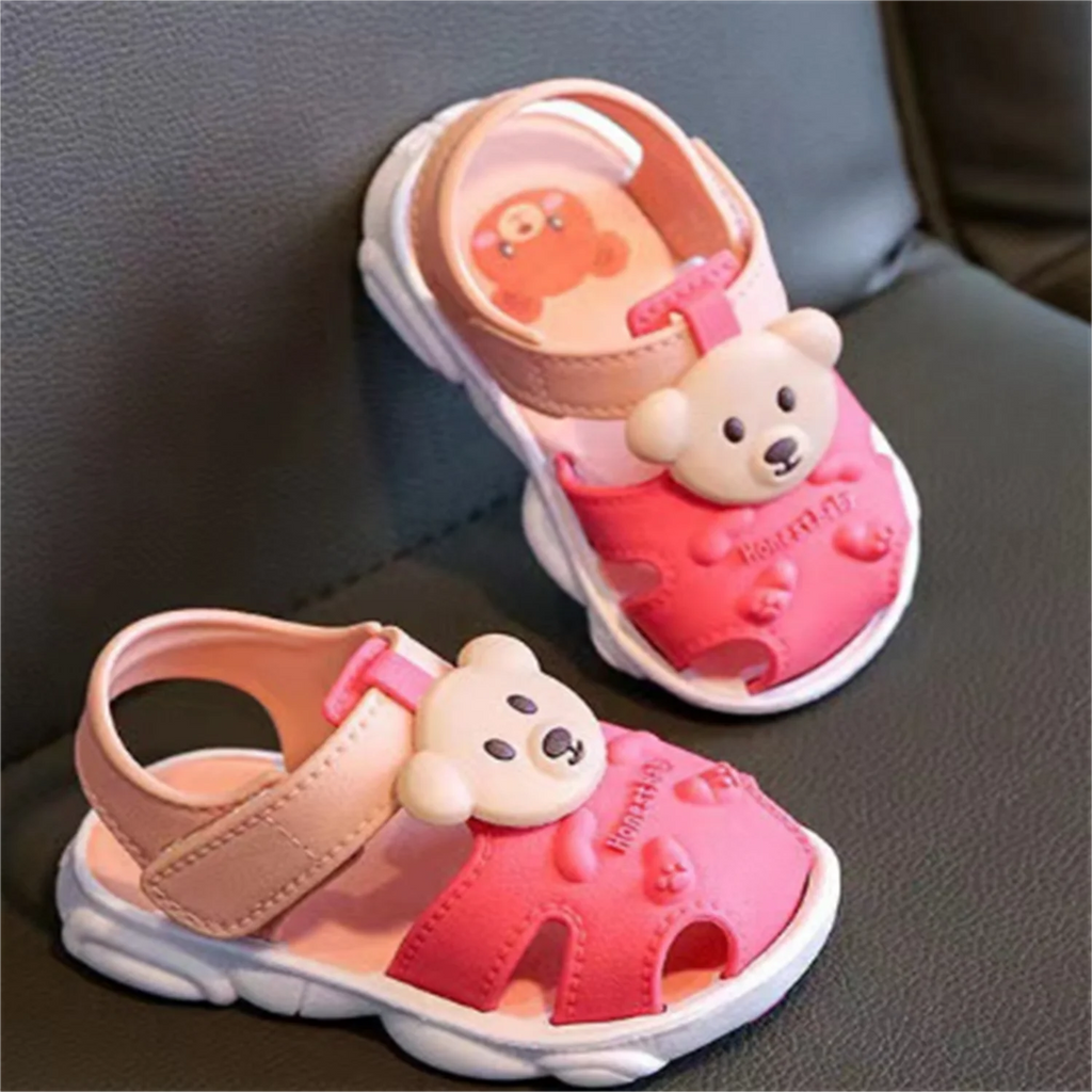 2025 Baby Sandals Summer Headed Vulnerable Shoes Breathable Sandals Baby 0-1-2-3 Years Old Non slip Soft Sole Walking Shoes