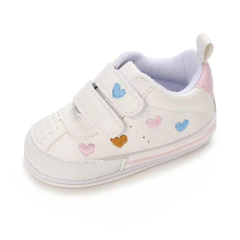 Zapatos de bebé de 0 a 1 año, suela de goma, para primavera y otoño, para niños y niñas, zapatillas de ocio para bebés que empiezan a caminar