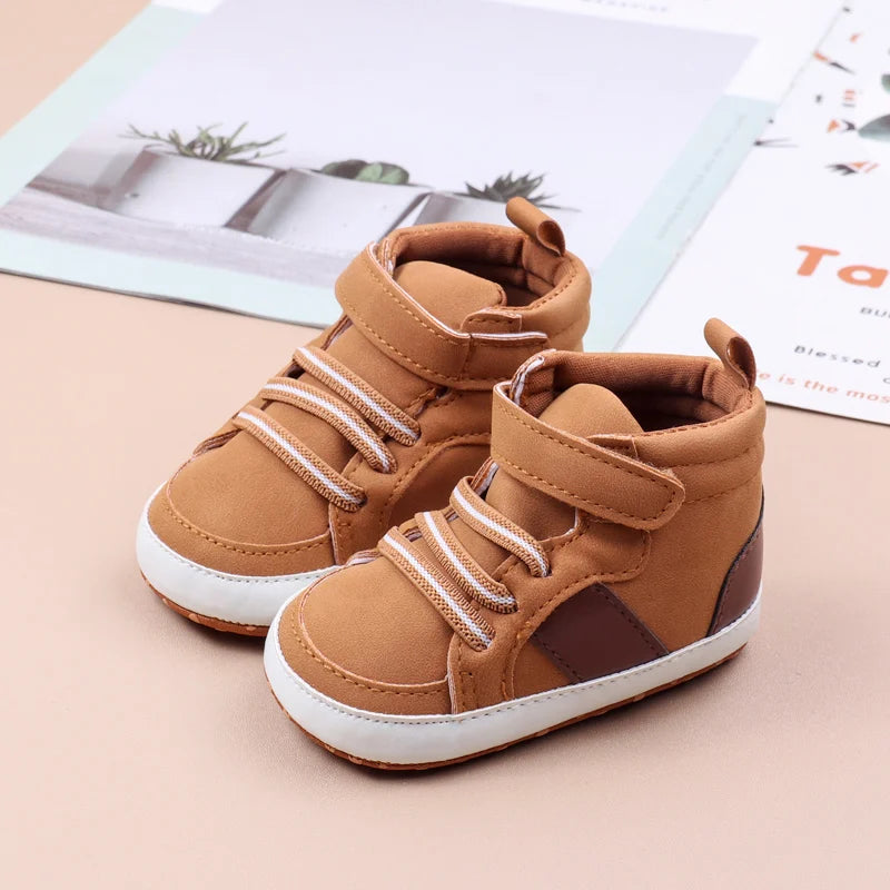 Zapatos de bebé de algodón suave de alta calidad, estilo primavera y otoño, para niños y niñas de 0 a 9 a 18 meses, nueva moda para bebés 2024 BHX3190