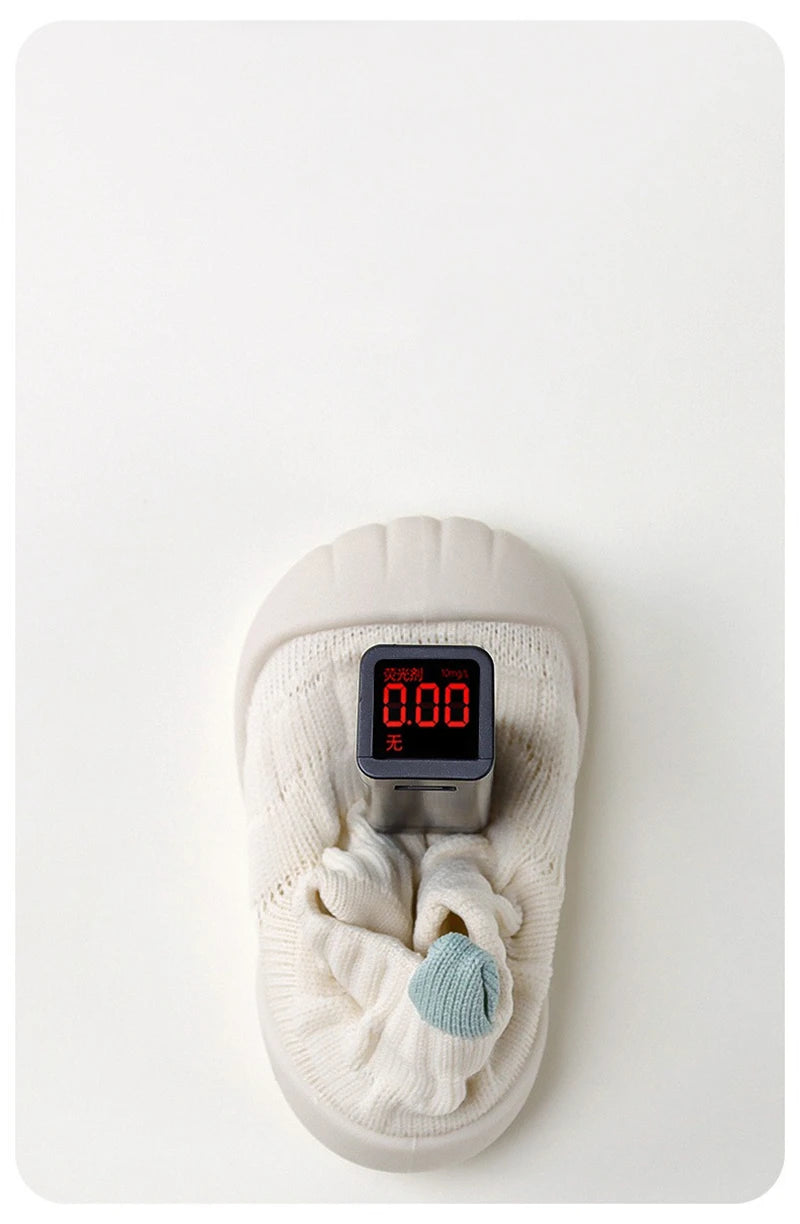 Spring Autumn Baby Boys Girls High Top Walking Shoes Kids Sneakers Child Soft Sole Anti Slip Knitted Infant Newborn Socks Shoes