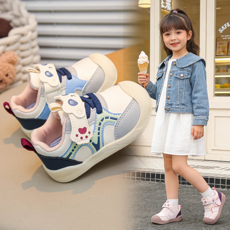 Baby Walking Shoes Autumn New Style Girls RetroStyle Soft Sole Non Slip Casual Shoes Boys BreathableVersatile Forrest Cute Shoes