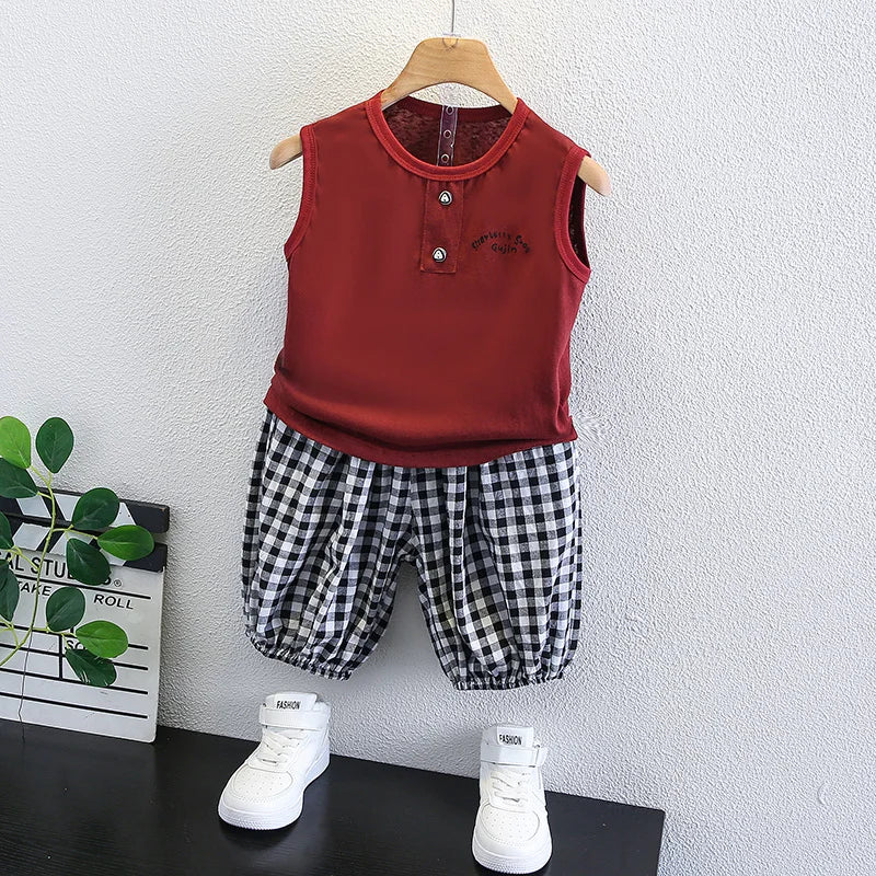Baby Boys Clothing Sets Newborn Clothes Suit Stripe Cotton Short Sleeve T-shirt +Pants 2pcs Girls Summer Outfits