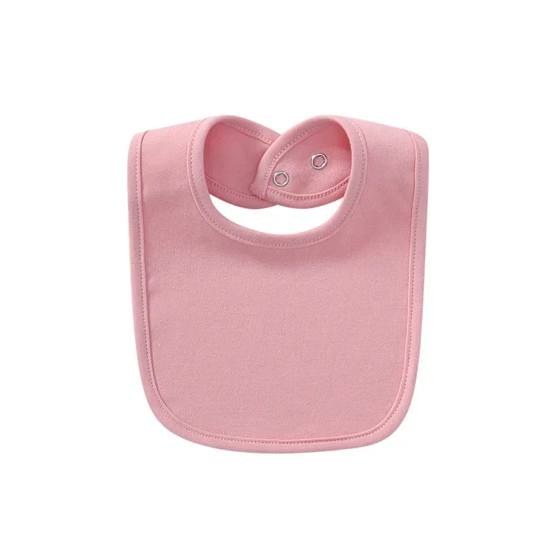 Baby Bibs Saliva Towel Stuff for Babies Solid Color Cotton Bib Boys Girls Burp Cloths Newborn Care Necessity Accessories Soft