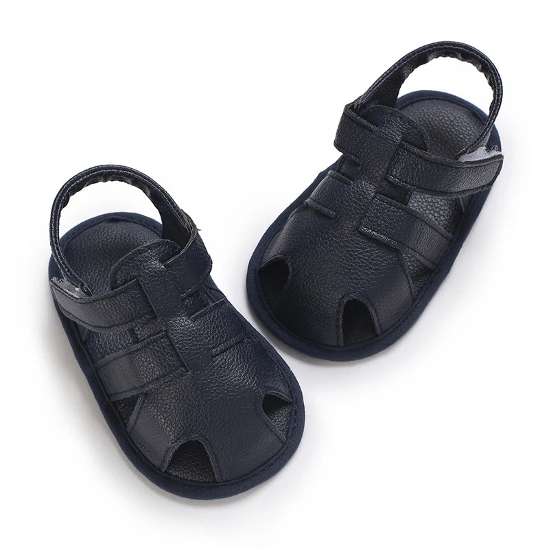 Baby Shoes Summer Collection For Boys Aged 0-1 Including Ankle Sandals and Baby Walking Shoes