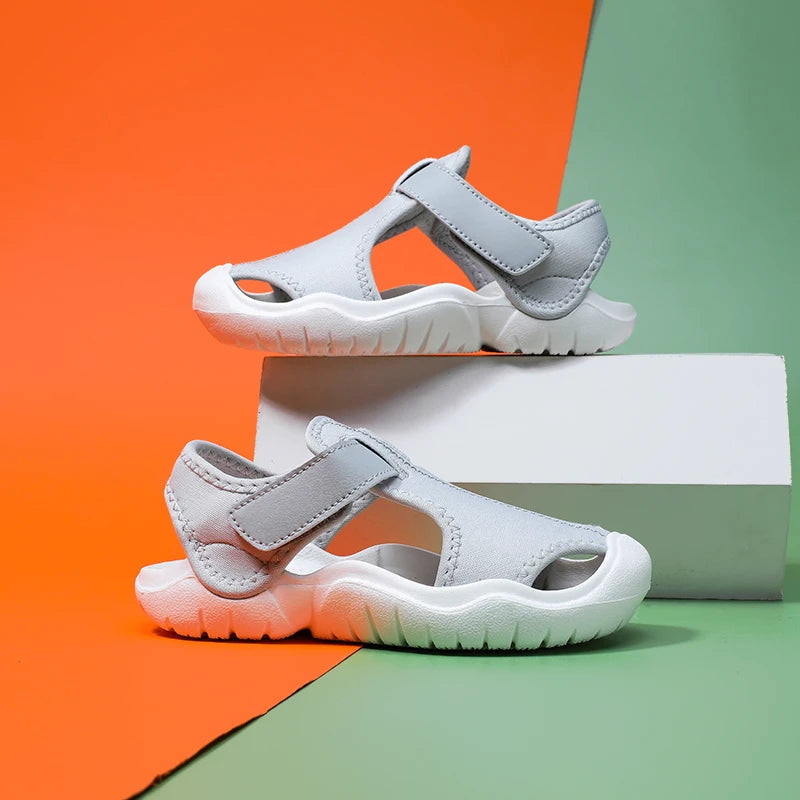 Baby Sports Sandals Brand Fashion Kids Shoes Girls Boys Breathable Anti-slip Beach Toddler Sandal Soft Sole Children Shoes
