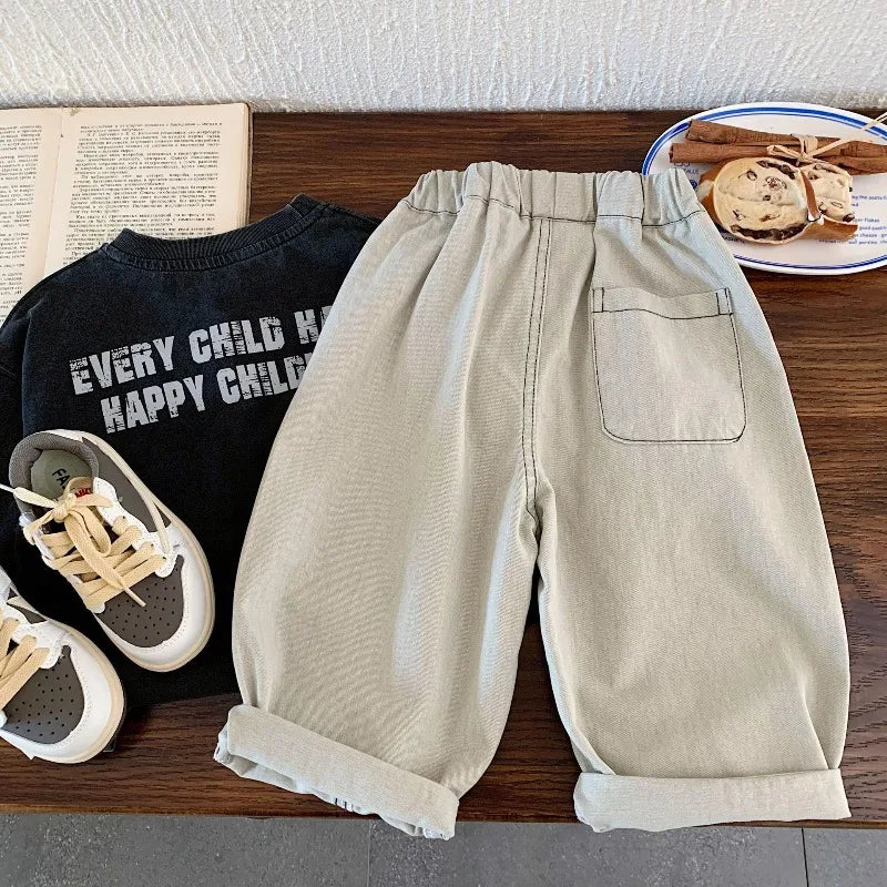 Pantalones para niños 2026 Otoño Invierno Pantalones holgados a cuadros para niños Moda Pantalones deportivos para niños pequeños Joggers Ropa para bebés